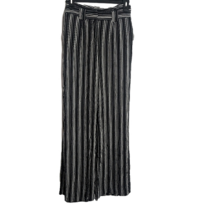 Express Wide Leg Black White Stripe Pants